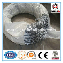 Galvanized Surface Treatment and Barbed Wire Coil Type concertina razor wire